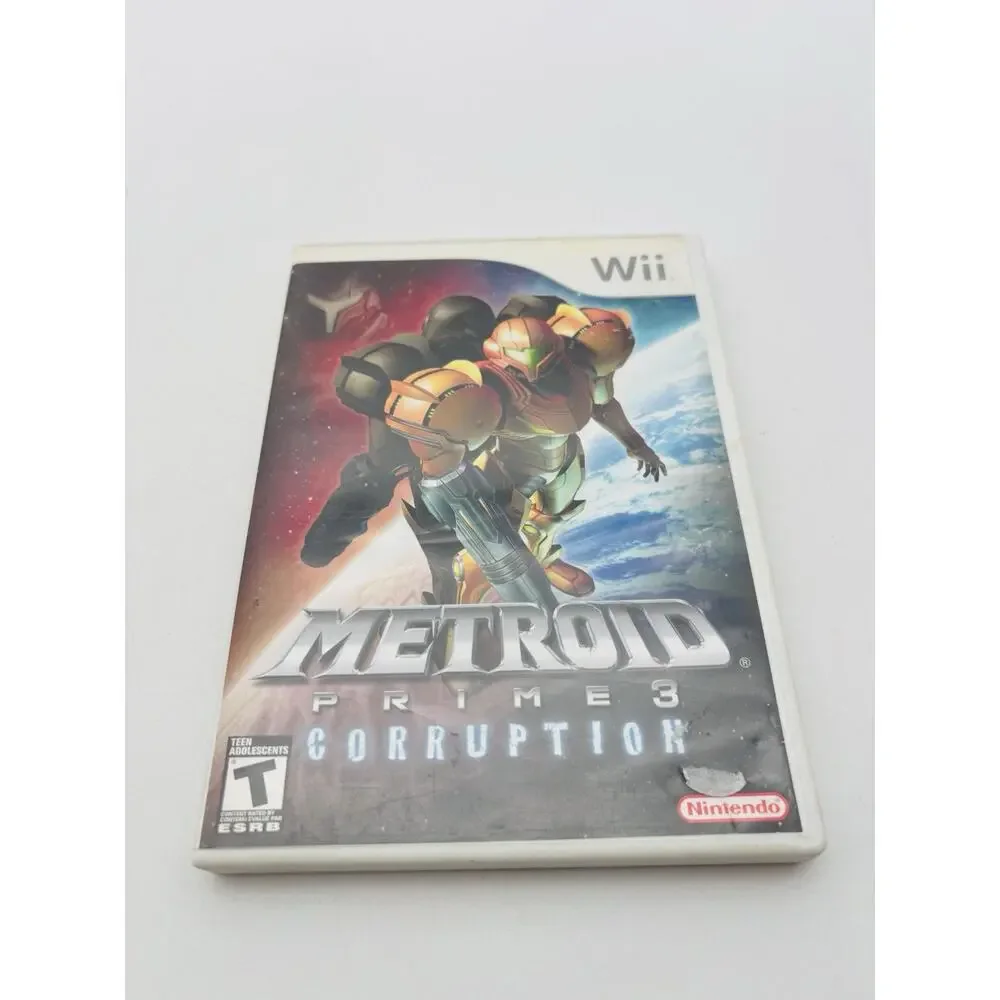 Metroid Prime 3: Corruption (Nintendo Wii, 2007) CIB Tested Working VG Cond